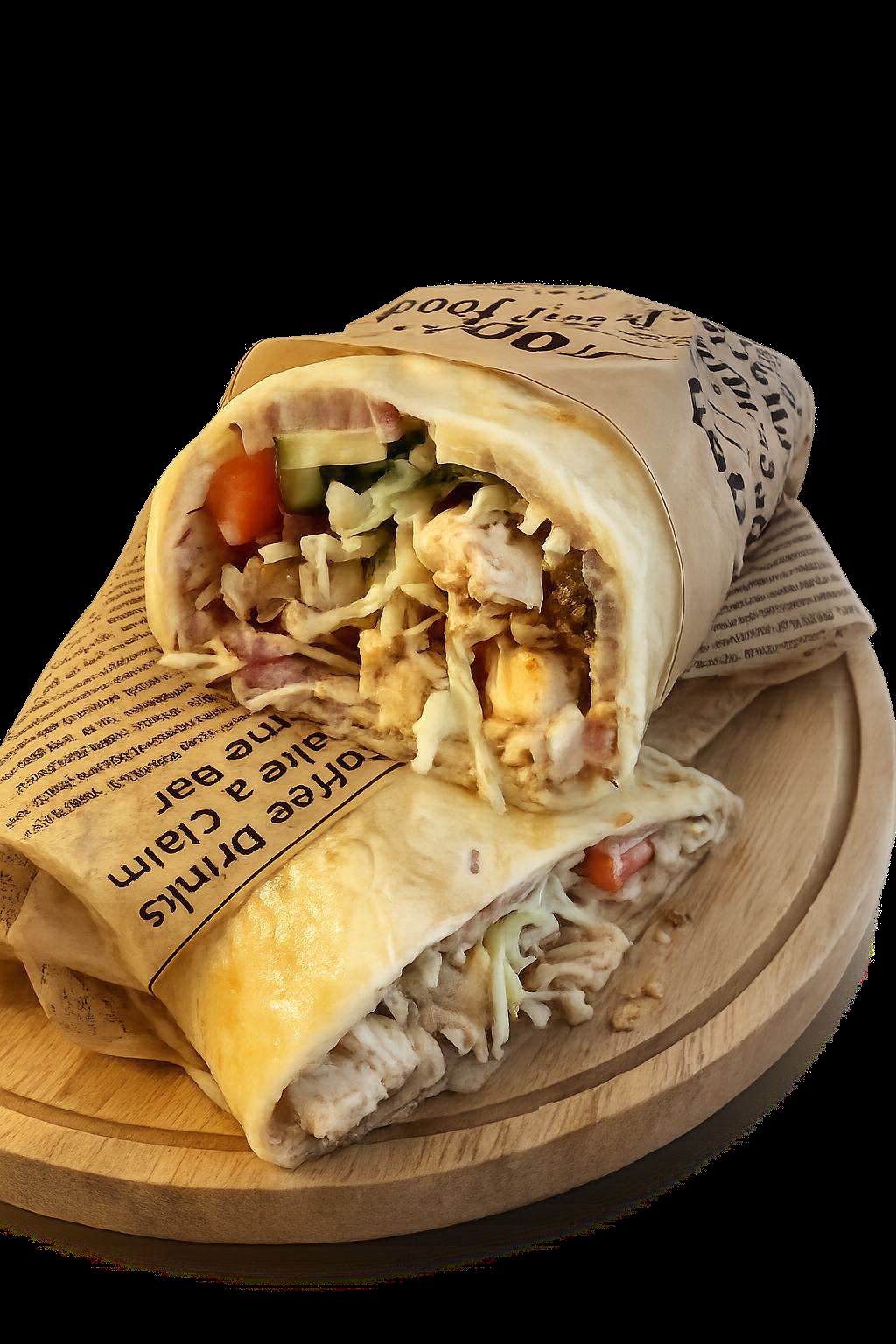 Шаурма в сырном лаваше